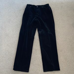 Ralph Lauren black velvet pants